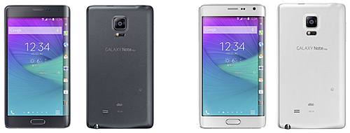 「エッジスクリーン」を搭載した「GALAXY Note Edge SCL24」