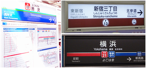 計測した駅のホーム