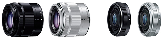 「LUMIX G VARIO 35-100mm/F4.0-5.6 ASPH./MEGA O.I.S.」と「LUMIX G 14mm/F2.5 II ASPH.」