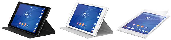 別売のスタンド機能付きカバー「SCR28」とスクリーンプロテクター「ET988」