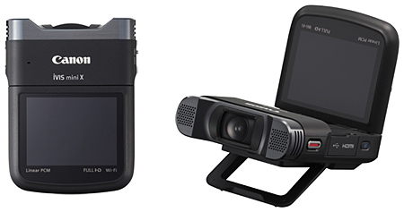 キヤノン、自由なスタイルで撮影できるHDビデオカメラ「iVIS mini X」、大口径マイクや大容量バッテリを搭載 - BCN＋R