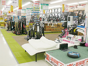 工夫を凝らしたクリーナーコーナー