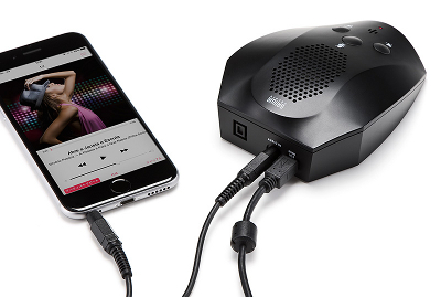 オーディオケーブル(別売)を使えば、スマートフォンの外部スピーカーとしても活用できる