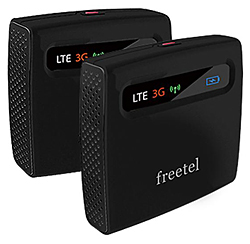 LTE対応Wi-Fiルータ「freetel ARIA」のセットプランも用意