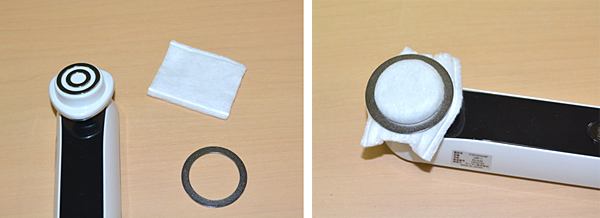 マグネット式でカンタン! お手持ちのコットンをセット