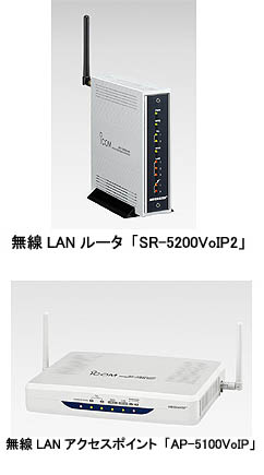 無線LANルータと無線LANルータ