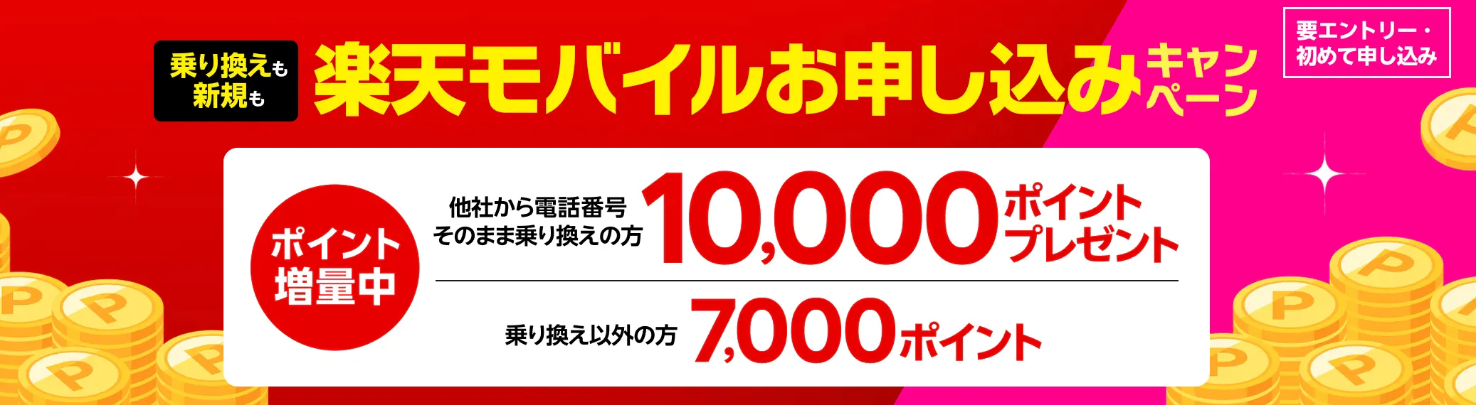 楽天モバイルお申し込みキャンペーン