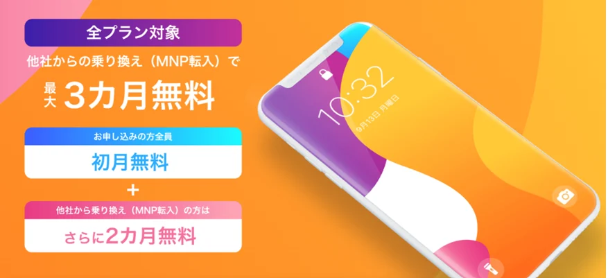 格安SIMの乗り換えキャンペーン y.u mobile
