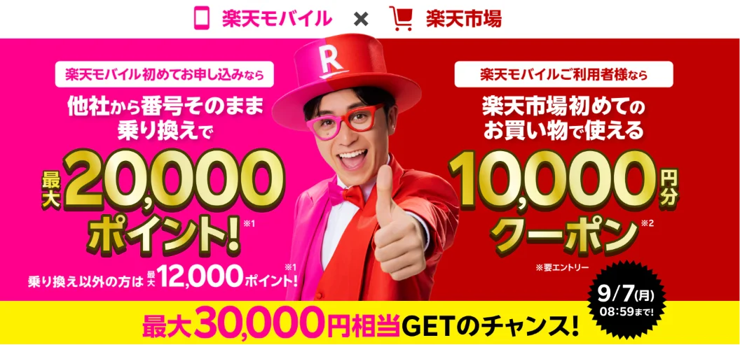 楽天モバイル×楽天市場キャンペーン
