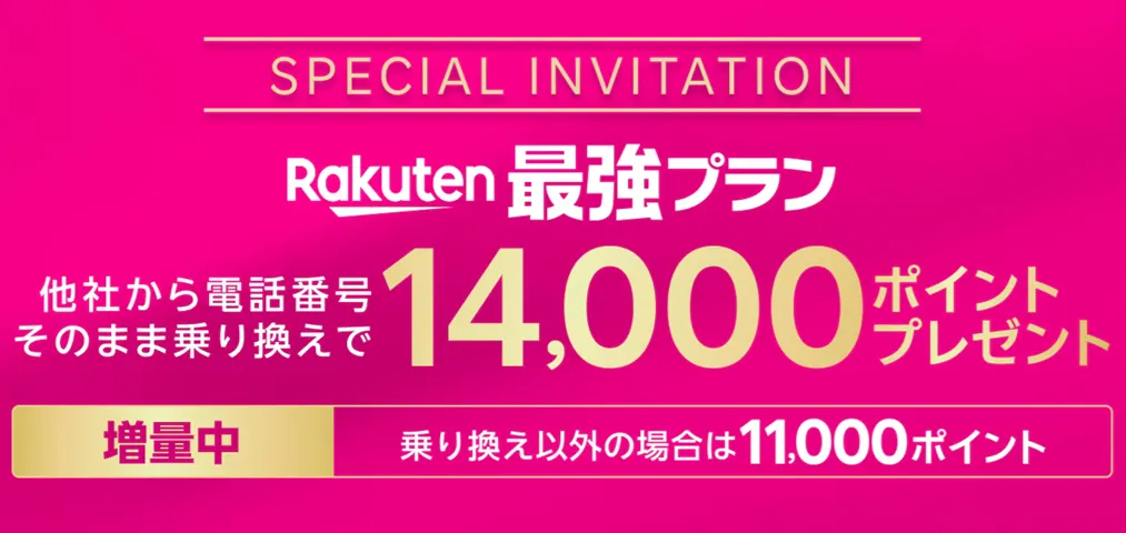 楽天モバイルのクーポンコード 三木谷キャンペーン