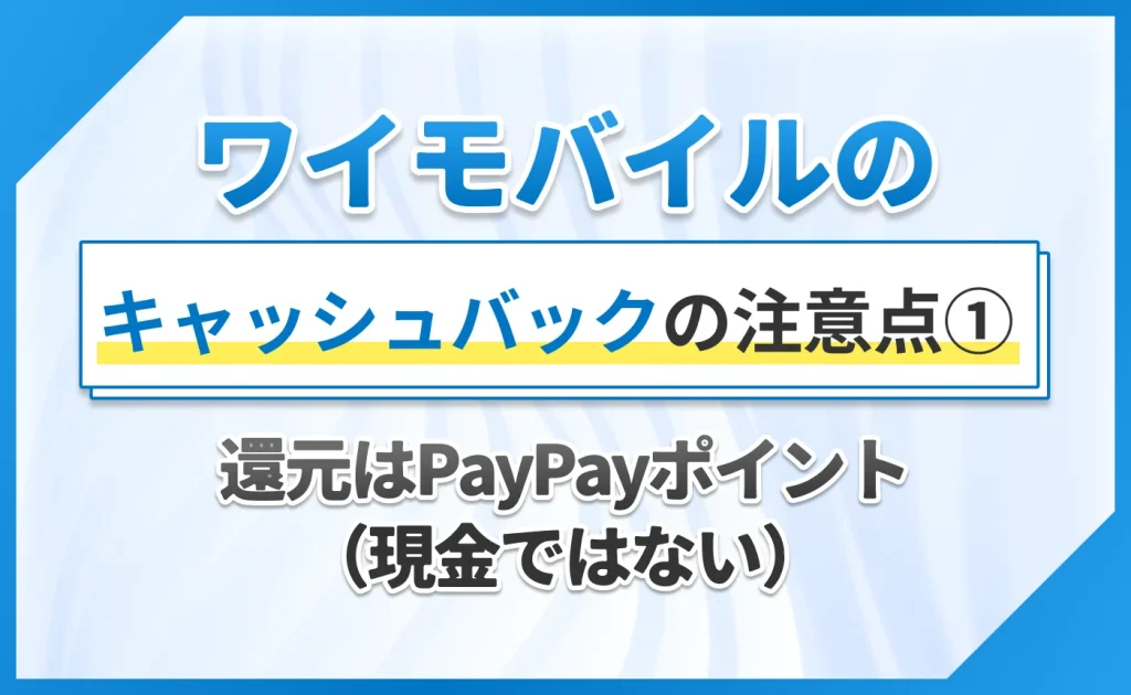 還元はPayPayポイント（現金ではない）