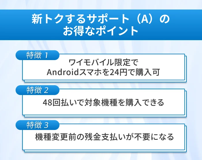 新トクするサポート（A）のお得なポイント