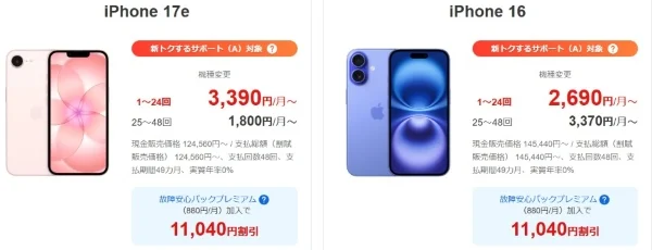 ワイモバイル機種変更キャンペーン