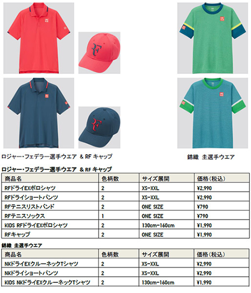 注文割引 UNIQLO × 錦織圭モデル ドライEX Tシャツ ホワイト Sサイズ